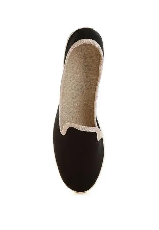 Moshka Round Toe Canvas Slip-On Loafers for Everyday Style - Love Salve
